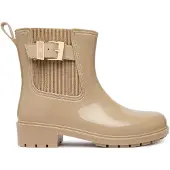 Tommy Hilfiger Th Buckle Glossy Ankle Rain Boot - Beige - 38