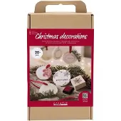 Creativ Company Askartelusetti Joulukoristeet Itsekovettuva Savi DIY