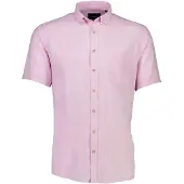 Lindbergh Cotton/Linen Shirt S/S - Pink - XXXL