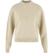 Fjällräven Women's Övik Solid Jacquard Knit Light Beige Pitkähihaiset topit M