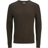 Jack & Jones Neulepaita 'JJEEMIL' tummanruskea