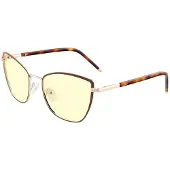 Gunnar Optiks Gunnar Kista Erika -tietokonelasit - Coffee Gold / Meripihka