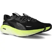 Puma Magnify NITRO 3 Running Shoes Black Yellow AW26, Size 42 - EUR