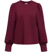 Object Objandrea Re L/S O-Neck Sweat Noos - Burgundy - S