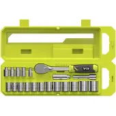 Ryobi Räikkäväännin ja hylsysarja 20 osaa 3/8"