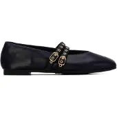 Xti for woman. 14640501-NEGRO Black Ballet Flats 146405 (37), Buckle, Casual