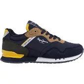 Pepe Jeans for boy. PBS40008 London Class B navy trainers (36), Flat, Laces, Casual, children's fashion
