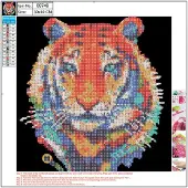 Centrum Diamond Painting 30*30cm. TIGER