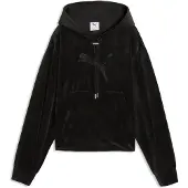 Puma Essentials Elevated Standard Velour Hoodie Women, koko Large