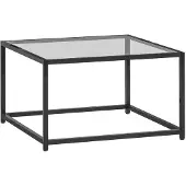 Aosom Sohvapöytä, Musta, 68 × 39 × 68 cm