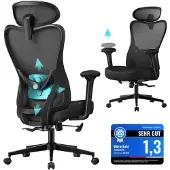 Songmics Ergonominen toimistotuoli OBN066BH01