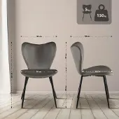 Hobby Hall Ruokapöydän tuoli Maika Sametti, antracitas