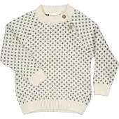Geggamoja Neulottu Pusero, Offwhite, 98-104