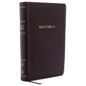 Thomas Nelson KJV Holy Bible: Personal Size Giant Print with 43,000 Cross References, Burgundy Bonded Leather, Red Letter, Comfort Print (Thumb Indexed): King James