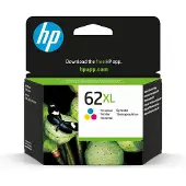 HP 62XL High Yield -mustekasetti, 9.5 ml, cyan/magenta/keltainen