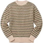 KnowledgeCotton Apparel Lambswool jacquard sweater Green - M