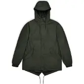 Rains Unisex Fishtail Jacket W3 Green Sadetakit L