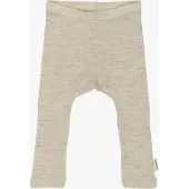 Mikk-Line Lasten Leggingsit Merinovilla, Melange Offwhite, 110