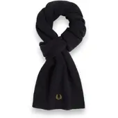 Fred perry for man. C3307 Classic black wool scarf (OSFA), Casual