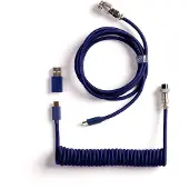 Keychron Coiled Aviator 8K Straight kaapeli näppäimistölle, sininen