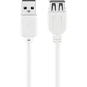 Goobay USB 2.0 Hi-Speed jatkojohto, valkoinen