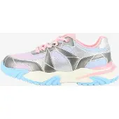 Billieblush for girl. U22476 Multicolor Mesh Sneakers (35), Flat, Laces, Velcro, Casual, children's fashion