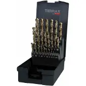 Terrax HSS Co5 DIN338 25-os. 1-13mm metalliporanteräsarja