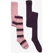 Minymo Stocking W. Lurex (2 Pack) - Multi/patterned - 140\146