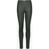 Object Objbelle Mw Coated Leggings Noos - Khaki green - 36