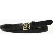 Calvin Klein Emblem Buckle Aop 15Mm Belt - Black - 85
