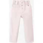 Mango Paper Bag Jeans With Buttons - Pink - 92