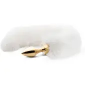 Easytoys Fetish Collection Fox Tail Plug Gold/White