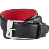 HUGO for man. 50541174 Specchio belt black (100 cm), Casual, Leather