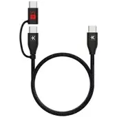 Skross Link DataBlock Pro USB-C Braided Cable 100W 150cm - Black