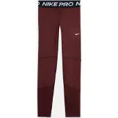 Nike Urheiluhousut 'Pro' tummanpunainen / musta / valkoinen