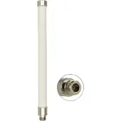 DeLOCK – WLAN 802.11 ac/a/h/b/g/n Antenna N jack 6 - 8 dBi 28 cm omnidirectional fixed pole mount (89440)