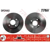 TRW Jarrulevy (1kpl) DF2682