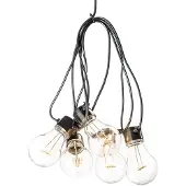 Konstsmide Valonauha E27 5 amber LED-lamppua m timer 6h 4xAA. 2372-800