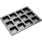 Masterclass - Non Stick Bakeware Leivontavuoka Brownie 12 palaa