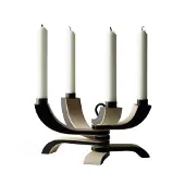 Design House Stockholm Nordic Light 4-Arms Candleholder - Black - 20X13X5CM