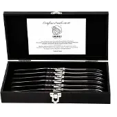 Laguiole Grilliveitset Black Ebony suora 6-pack 1 set
