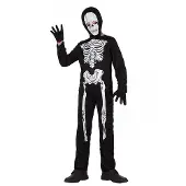 Atosa Lapsen luuranko-asu halloweeniin - 130 -145 cm (7-9 vuotta)