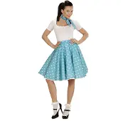 Widmann 50-luvun Hame Turkoosi Naamiaisasu - One size