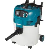 Makita VC3012M, Kuiva ja märkä, Musta, Sininen, Valkoinen, Polyeteenitereftalaatti, M, 30 L, 23.5, 30