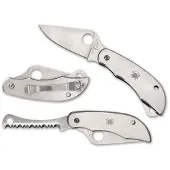 Spyderco Clipitool Plain/Serrated C176P-S Stainless Steel, pocket knife