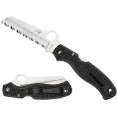 Spyderco Atlantic Salt kääntöveitsi, musta