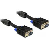 DeLOCK 20m VGA Cable, 20 m, VGA (D-Sub), VGA (D-Sub), Uros, Uros, Musta (82562)