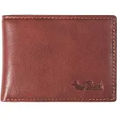 Tony Perotti Billfold With Zipper Coin Pocket - Brown - ONE SIZE