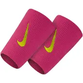Nike Equipment Swoosh Doublewide Wristbands 2 Pk - Black - ONE SIZE