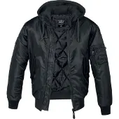Brandit MA1 Sweat Hoodie Takki Musta Miehet, size 2XL
